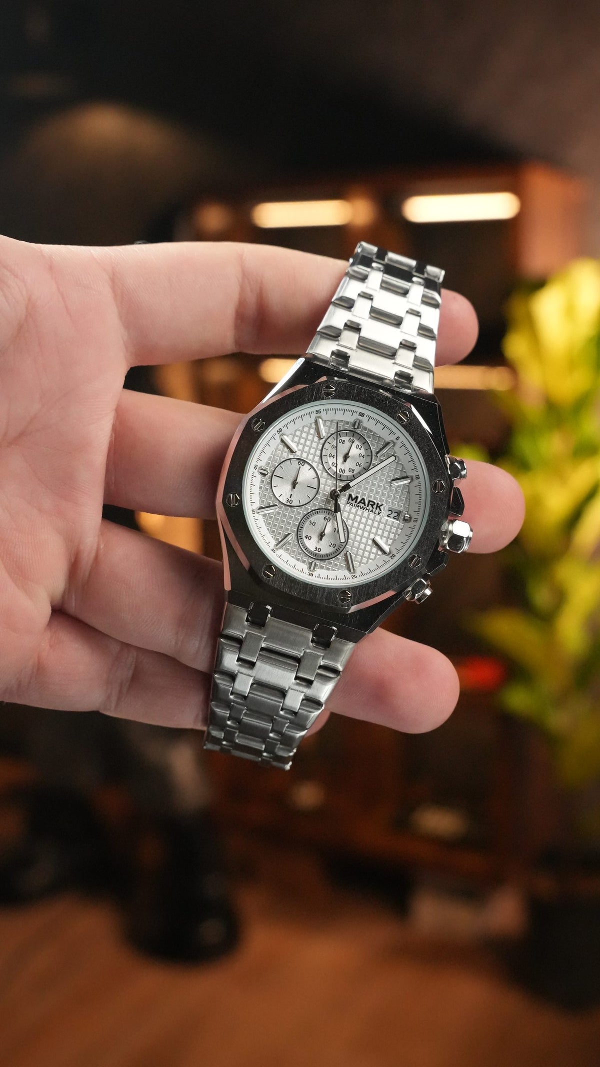 Reloj Mark Fairwhale Royal Chrono, otro ángulo real